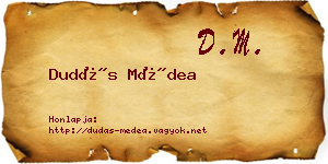 Dudás Médea névjegykártya